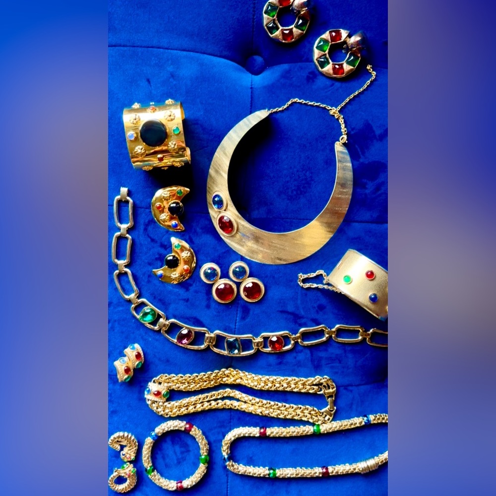 Vintage Designer Costume Jewelry Lot Signed Les Bernard Vo KJL Julia Booth